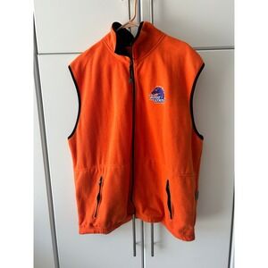 Colorado Timberline Boise State Broncos Fleece Vest Mens XL Orange Full Zip NCAA